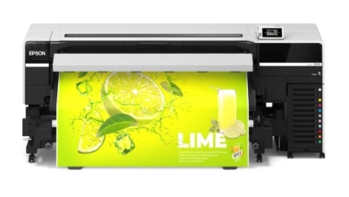 La nueva Epson SureColor S9170, impresora ecosolvente de 64 pulgadas, ofrece una gama cromática superior con tintas UltraChrome GS3 y tecnología de cabezal PrecisionCore Micro TFP.