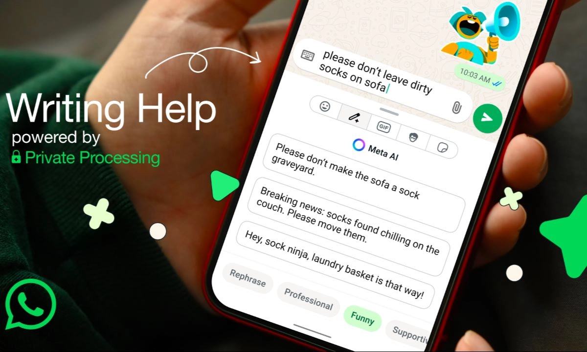 WhatsApp activa Writing Help, la IA que pone el tono justo a tus mensajes La nueva herramienta Writing Help de WhatsApp permite reformular tus mensajes con diferentes tonos antes de enviarlos, gracias a la inteligencia artificial.