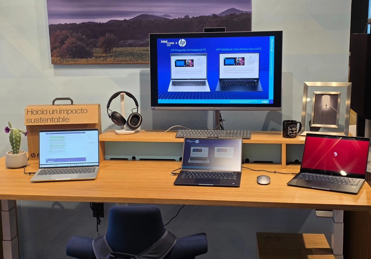 Sector con las EliteBook Ai PCs de HP en el CWC de México.