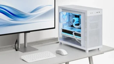 ASUS anuncia el gabinete Prime AP303 Compact Mid-Tower ATX Tamaño compacto con máxima capacidad: gabinete de 44 litros con soporte para tarjetas gráficas de hasta 360 mm de largo, radiadores de 360 mm con hasta 60 mm de grosor y fuentes de poder de hasta 180 mm de largo.