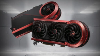 La ROG Matrix GeForce RTX 5090 incorpora un avanzado sistema de refrigeración con cuatro ventiladores, cámara de vapor de cobre, metal líquido térmico, una PCB de cobre de 3 onzas y la innovadora tecnología Memory Defroster
