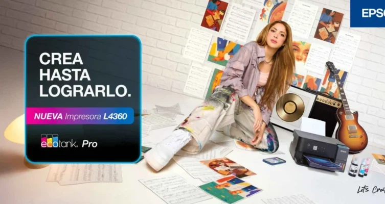 Shakira protagoniza la campaña de las nuevas impresoras EcoTank Pro de Epson