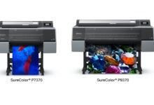 Estas impresoras incorporan un cabezal de impresión PrecisionCore® de 10 canales y 2,6 pulgadas, con canales exclusivos para negro fotográfico y negro mate.