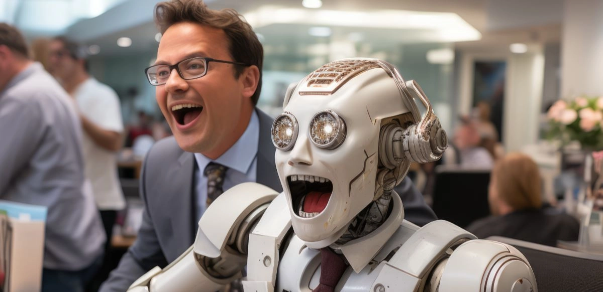 La inteligencia artificial imita el humor sin comprenderlo realmente.