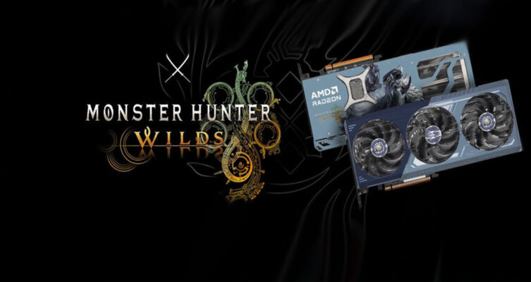 La nueva GPU integra la potencia de la AMD Radeon RX 9070 XT con un diseño inspirado en el monstruo “Arkveld” y en el mundo salvaje de Monster Hunter Wilds.