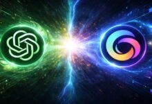 Dos modelos líderes de inteligencia artificial generativa: ChatGPT, de OpenAI, y Gemini, de Google, en una competencia marcada por la innovación, la escala y la integración en el ecosistema digital.