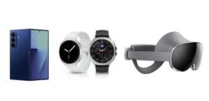 El Galaxy Z Fold7, el reloj Galaxy Watch8 y el visor de realidad extendida Galaxy XR.