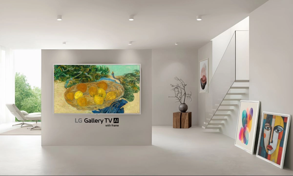 El Gallery TV ajusta automáticamente la imagen según la iluminación del entorno.