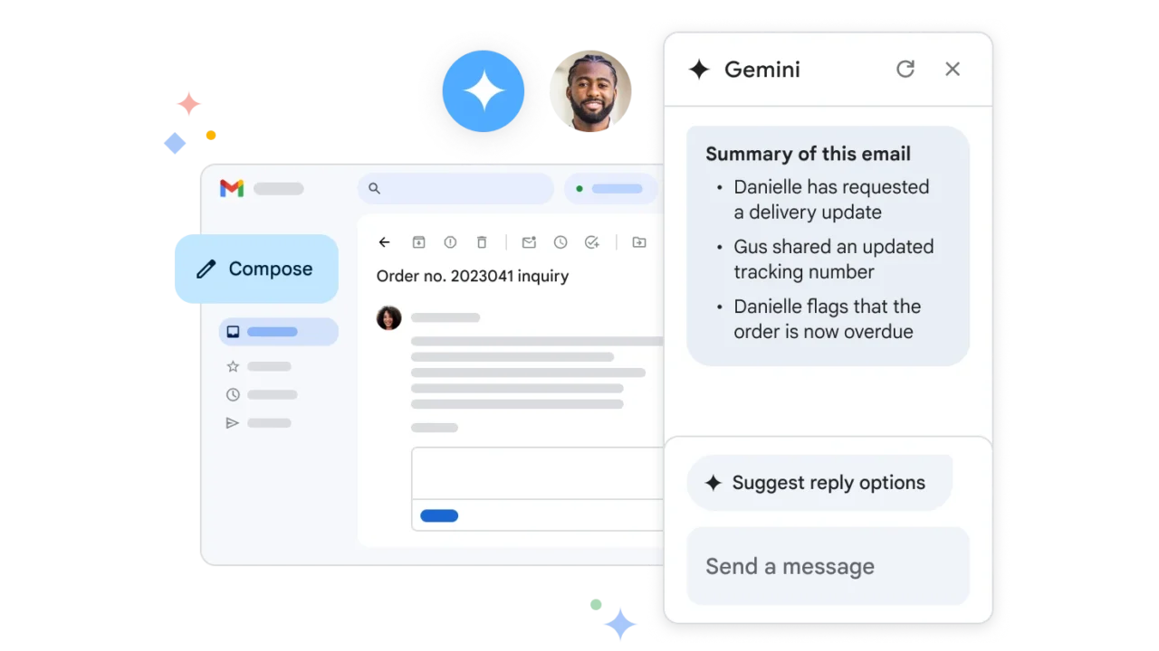 Gracias a Gemini, Gmail puede analizar conversaciones completas, resumir hilos extensos y responder preguntas formuladas en lenguaje natural sobre el contenido del buzón.