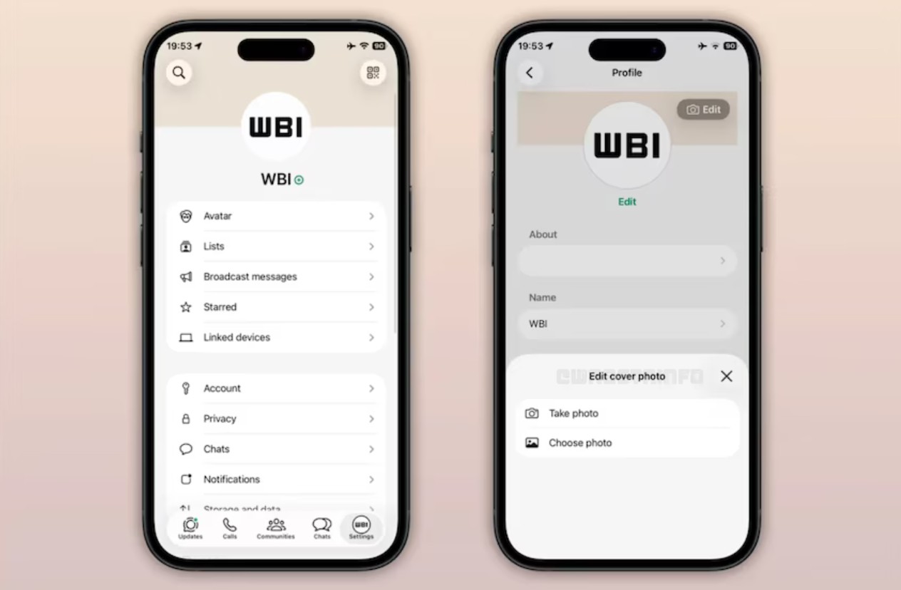 La configuración del banner será simple e intuitiva: desde el perfil, los usuarios contarán con un botón específico para editar y recortar la imagen, de acuerdo con información de WABetaInfo.