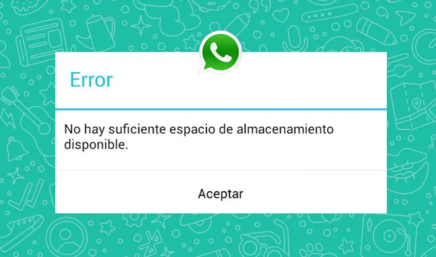 Cuando WhatsApp acumula fotos, videos y documentos, el celular puede mostrar mensajes de memoria llena, incluso si no se descargaron muchas aplicaciones.