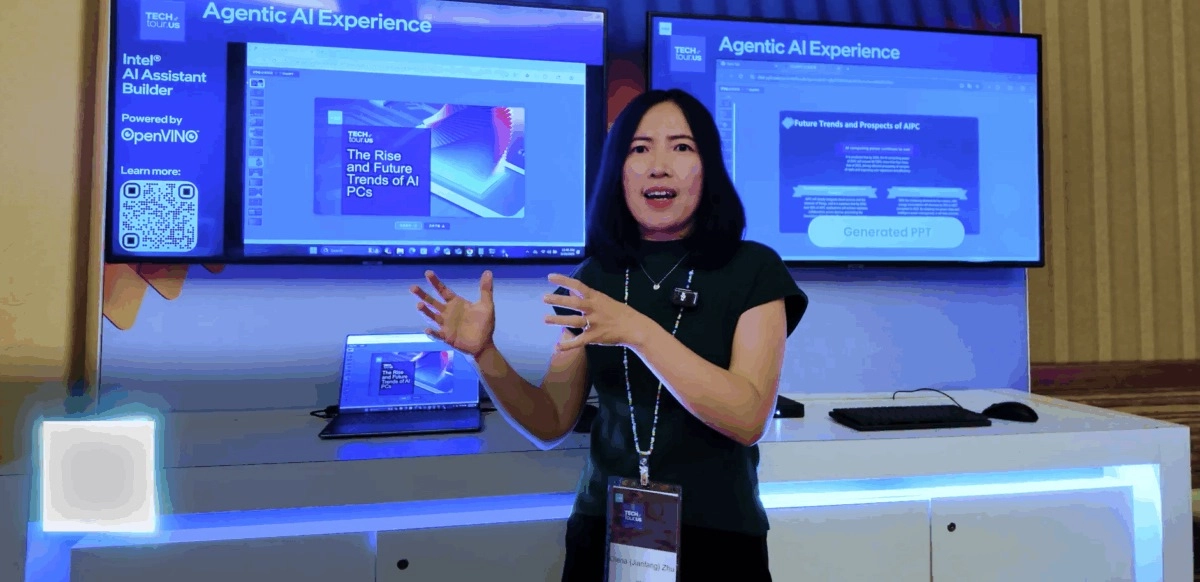 Dra. Olena Zhu, directora de Soluciones de IA, Ecosistema de PC de Intel, y profesora adjunta de la Universidad de Purdue.