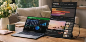 Las tres pantallas te permitirán ejecutar numerosas ventanas en paralelo a la vez, para que nunca pierdas de vista tus aplicaciones o recursos de trabajo.