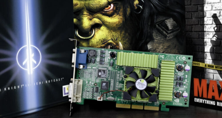 La GeForce 3 integraba el procesador gráfico NV20, fabricado en un proceso de 150 nm, con 57 millones de transistores y 64 MB de memoria.