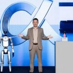 James Li presenta el robot humanoide de HONOR en el MWC 2026, símbolo de su apuesta por la Inteligencia Humana Aumentada.