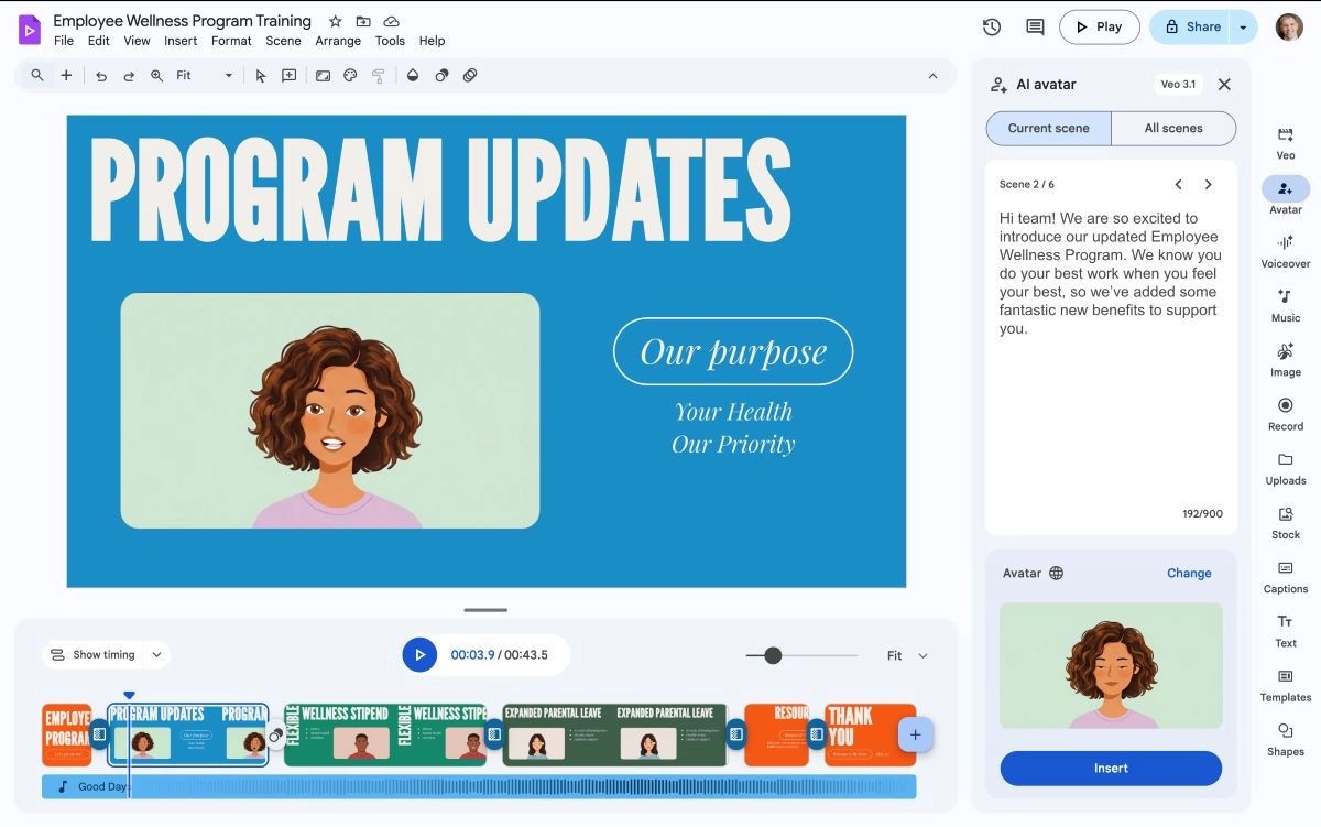 Apariencia, vestimenta y entorno pueden ajustarse para mantener coherencia visual y narrativa.