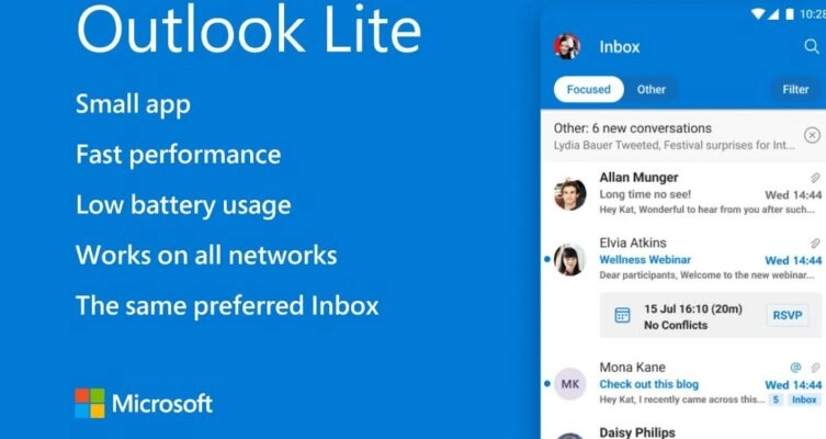 Microsoft cerrará Outlook Lite el 25 de mayo de 2026 como parte de la unificación de su ecosistema de correo.