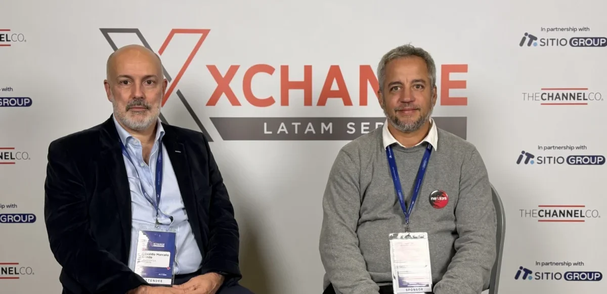 Osvaldo Conde, presidente de Gradicom y Matías Leal, product manager de Lenovo para Nexsys Argentina.