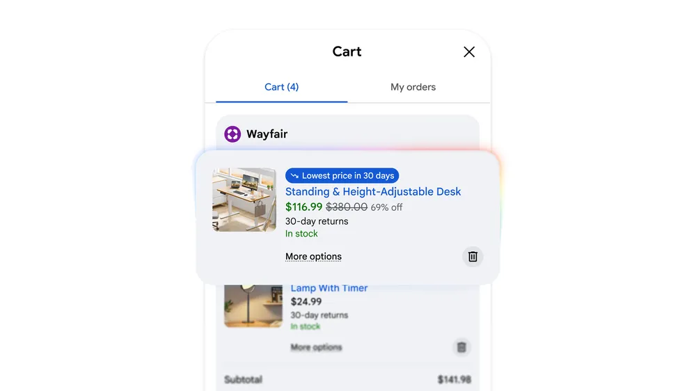 Google apuesta al llamado “comercio agéntico”, un modelo donde la IA asiste al usuario en la comparación, organización y gestión de compras online.