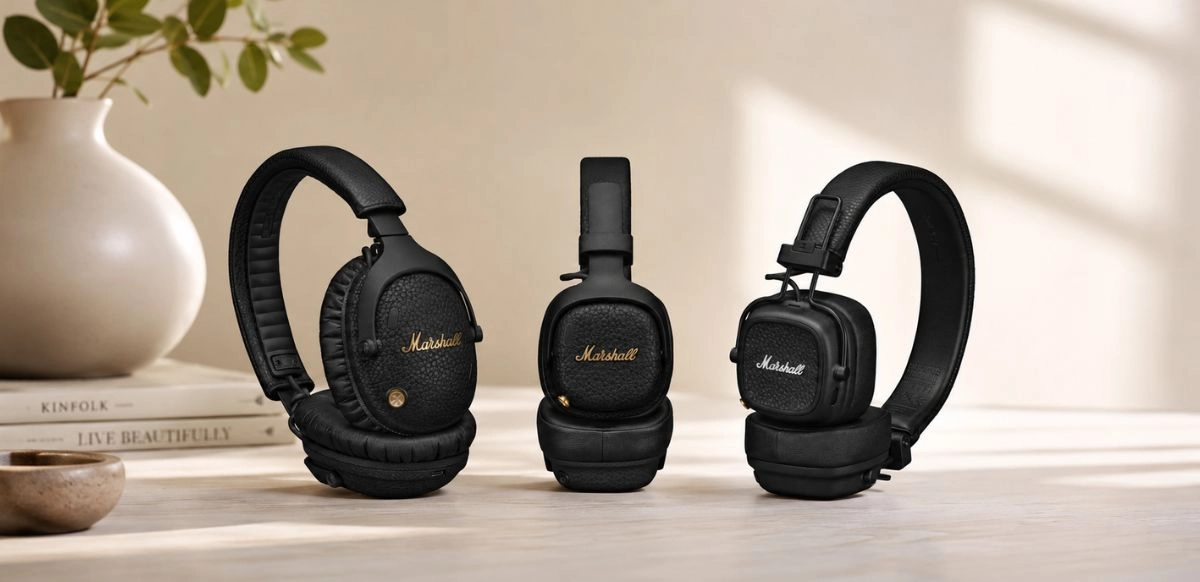Estilo icónico, alma rockera. Los nuevos auriculares Marshall combinan diseño premium y potencia sonora en una estética que rinde homenaje al legado del rock, ahora con una impronta más luminosa y moderna.