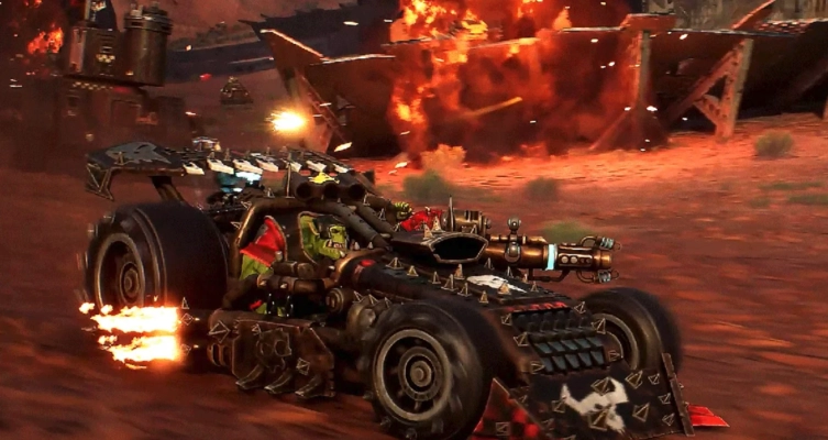 Warhammer 40K: Speed Freeks, un juego de carreras de combate de alta intensidad ambientado en el universo de Warhammer 40,000.