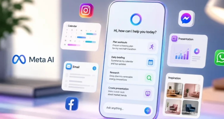Impulsada por el nuevo modelo Muse Spark 1.1, Meta AI incorpora funciones para gestionar agendas, crear presentaciones, realizar investigaciones y automatizar tareas desde una única interfaz.