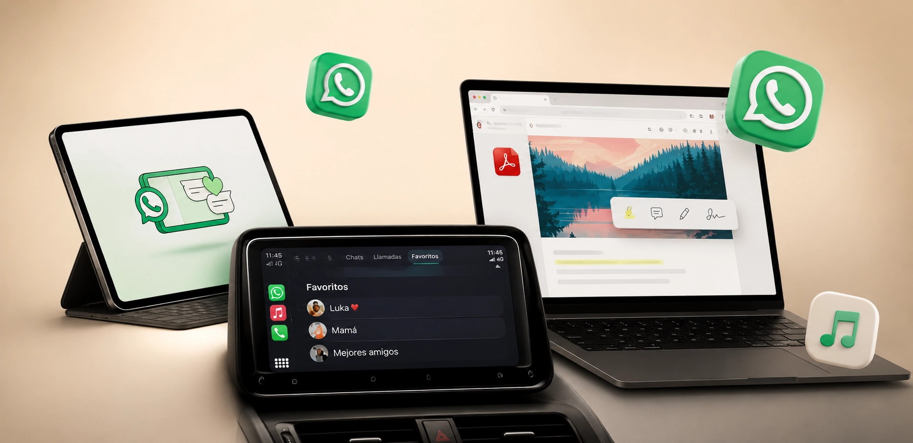 Meta impulsa la experiencia multidispositivo con nuevas funciones en WhatsApp e Instagram, que permiten crear contenido, comunicarse desde el iPad, usar la app en el auto y gestionar archivos de forma más simple.