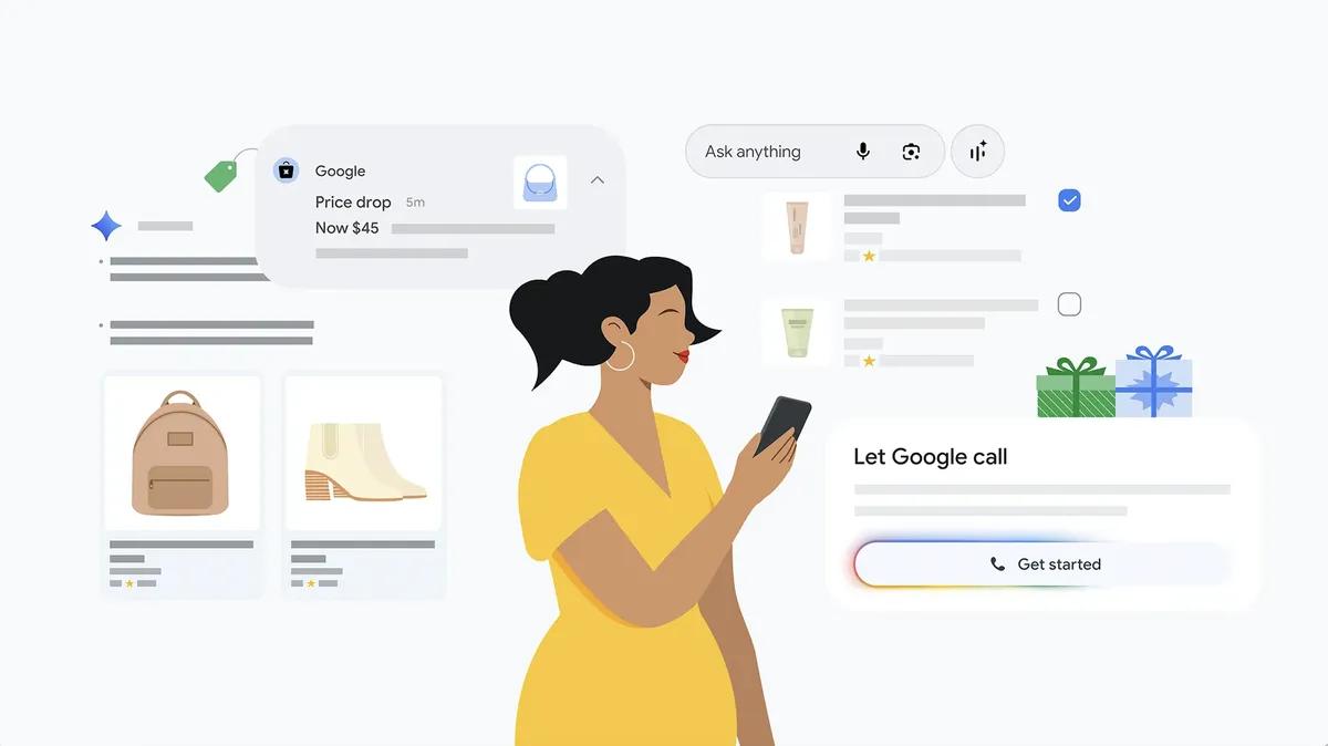 La aplicación de Gemini incorpora funciones de Shopping para buscar, comparar y descubrir productos sin salir del chat.