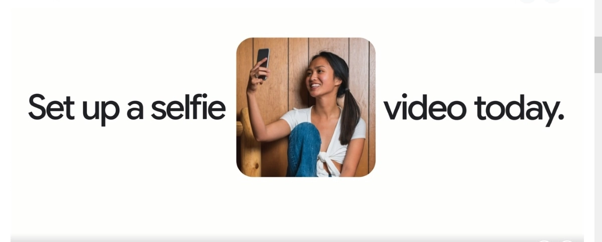 La video selfie debe registrarse mientras el usuario todavía tiene acceso a su Cuenta de Google. Esa grabación servirá como referencia para futuras verificaciones de identidad.