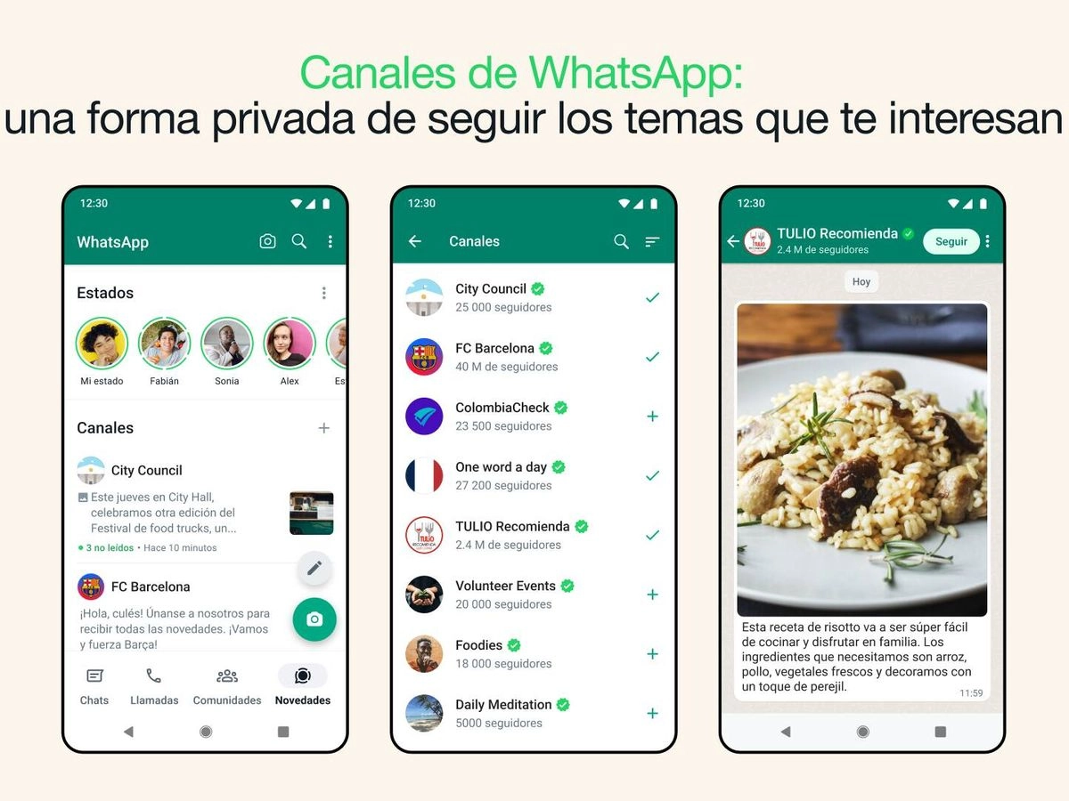 Los canales de WhatsApp continúan incorporando funciones orientadas a la difusión de contenidos y a la gestión de audiencias.
