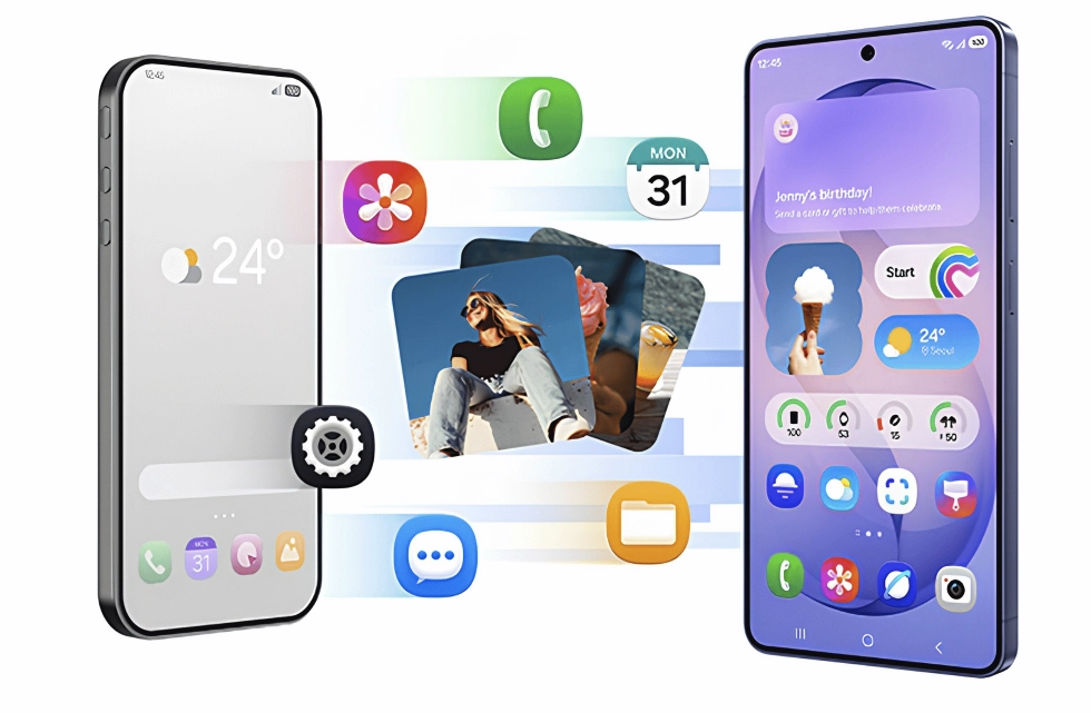 Migrar a un Galaxy es más fácil que nunca con el Smart Switch actualizado, que permite a los usuarios de iOS escanear un código QR y transferir sus datos de forma inalámbrica, sin necesidad de instalar aplicaciones adicionales.