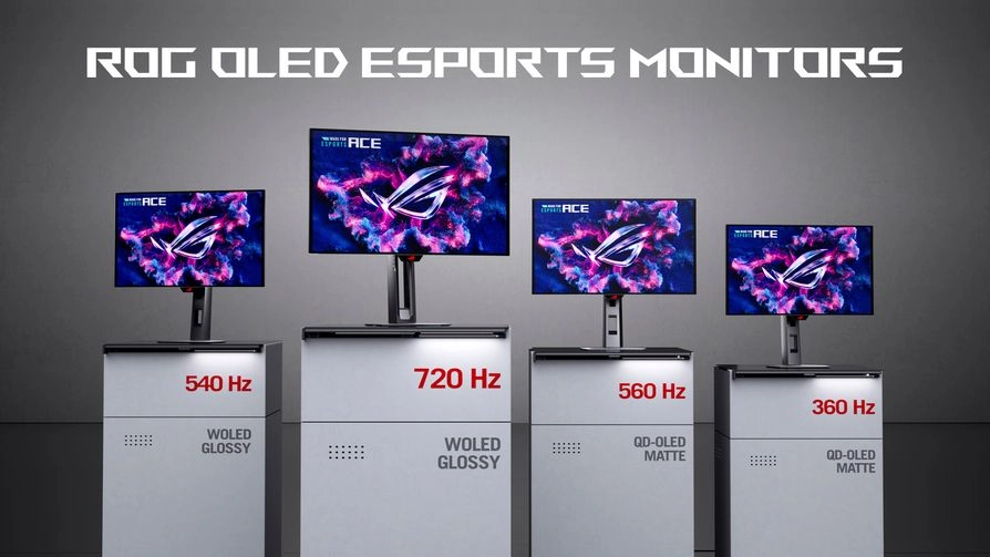 Monitores ROG OLED para esports.