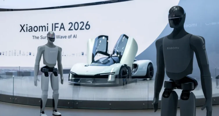 Xiaomi exhibió en IFA 2026 sus vehículos eléctricos y CyberOne, el robot humanoide que también prueba dentro de su fábrica de automóviles.