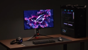 ASUS ROG presentó sus nuevos monitores OLED 4K, con modo dual de 240 Hz y 480 Hz y tecnología RGB Tandem.
