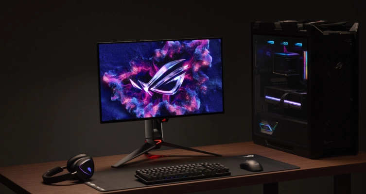 ASUS ROG presentó sus nuevos monitores OLED 4K, con modo dual de 240 Hz y 480 Hz y tecnología RGB Tandem.