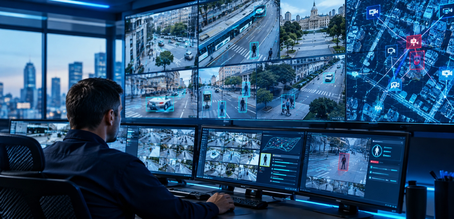 La Inteligencia Artificial optimiza el monitoreo urbano, facilita la detección de incidentes y mejora la toma de decisiones para construir ciudades más seguras y eficientes.