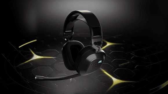 Los Corsair HS80 v2 MAX WIRELESS ofrecen audio inmersivo, conectividad dual y hasta 130 horas de autonomía.