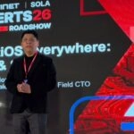 Martín Hoz, vicepresidente sénior de Ingeniería de Preventa de Fortinet para América Latina y el Caribe, durante la presentación de Fortinet Roadshow SOLA 2026.