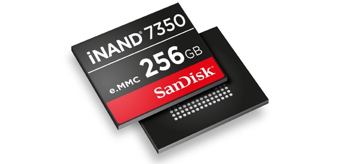 Hasta 256GB de almacenamiento con iNAND 7350
