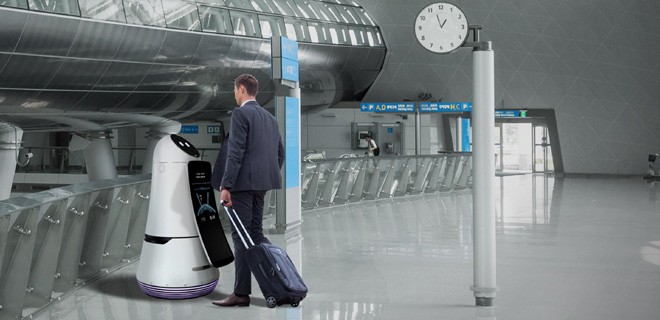 Robots en el aeropuerto más grande de Corea Robots en el aeropuerto más grande de Corea