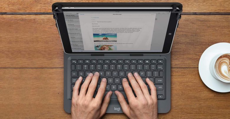 Una funda con teclado integrado para Tablets iOS, Android y Windows